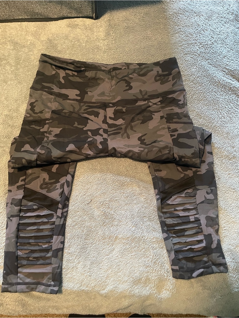 Constantly Varied Gear Gray Camo Moto Leggings